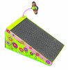 Fat Cat Big Mama's Scratch 'N Play Cat Ramp Dim Gray Glossy Exclusive Paper 2.5 X 10 X 18.5 inches