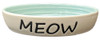 Spot Meow Oval Cat Bowl Green 6in