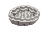 Precision SnooZZy Zig Zag Shearling Round Dog Bed Gray 21in