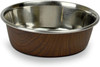 OurPets Durapet Wood Grain Bowl Dark Brown, 1ea/4 Cups
