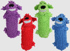 Multipet Loofa Floppy Water Bottle Buddies Dog Toy Assorted 11 In