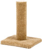 Classy Kitty Carpeted Cat Post with Spring Toy 16" High (Assorted Colors)