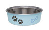 Loving Pets Classic Dog Bowl Paw Print and Bone Murano Medium