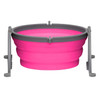 Loving Pets Bella Roma Pink Travel Bowl  1 count - Small