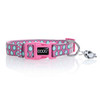 DOOG Neoprene Dog Collar Luna Extra Small Pink/Blue