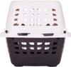 Small - 1 count Petmate Compass Kennel Metallic White and Black