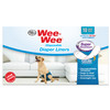 Four Paws Wee-Wee Super Absorbent Disposable Dog Diaper Liners 10 count White 2.75" x 8.25" x 4.5"