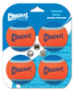 Chuckit! Tennis Ball Dog Toy Shrink Sleeve Blue/Orange 1ea/MD, 4 pk