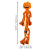 KONG Halloween Scrubz Jack-o-Lantern Dog Toy Orange 1ea/MD