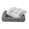 Tall Tails Dog & Cat Grey All In One Bed, 34.5" x 27"