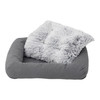 Tall Tails Dog & Cat Grey All In One Bed, 28" x  22"
