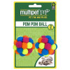 Multipet Pom Pom Ball Cat Toy 2pk