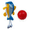 Territory Dog 2-in-1 Toy Yellow Fish - 10 Inches