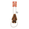 Territory Dog Natural Leather Color Grizzly Bear Tug Toy 14in.