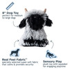 Tall Tails Dog Highland Sheep Plush Toy 8.3 Inches