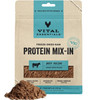 Vital Essentials Dog Freeze-Dried Raw Grain Free Protein Mix - In Beef Recipe Ground Topper 6oz.