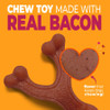 Nylabone Strong Chew Wishbone Dog Chew Toy Made with Real Bacon, Small (1 ct)