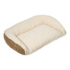 Hugglehounds Dog Scout Perfect Bolster Bed Khaki Medium - 35" X 7.5" X 26"