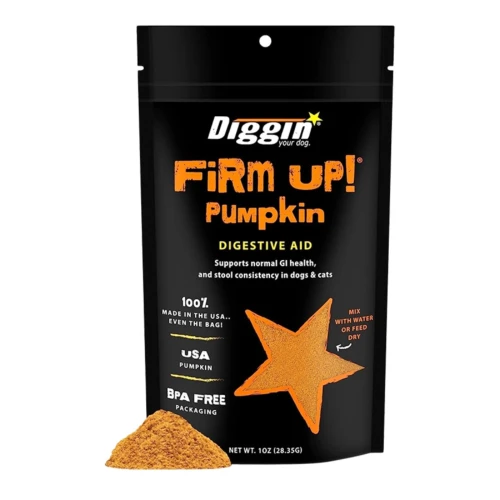 Diggin Your Dog Dog & Cat Firm Up! Pumpkin Digestive Aid 1oz. Trial