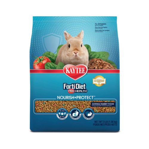 Kaytee Forti-Diet Pro Health Nourish+Protect Juvenile Rabbit Food Alfalfa 1ea/3 lb