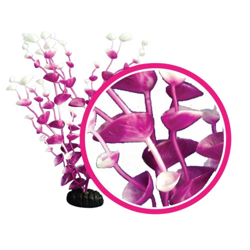 Weco Products Dream Series Tulips Aquarium Plant Magenta, 1ea/12 in