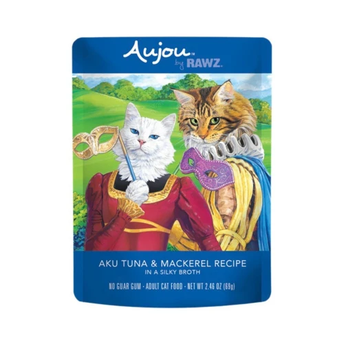 Rawz Aujou Cat Pouch Tuna Mackerel 2.4oz. (Case of 8)