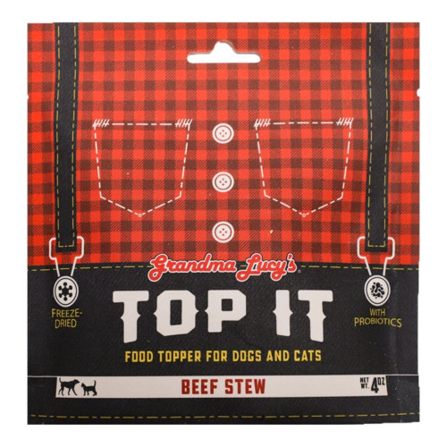 Grandma Lucy's Dog & Cat Top It Freeze-Dried Beef Stew 4oz.