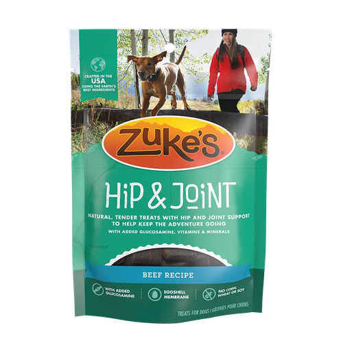 Zuke's Dog Hip & Joint Beef Recipe Treats 6oz.