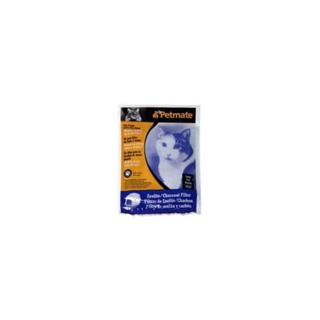 Petmate Zeolite Filter for Hooded Cat Litter Pan Black; White Large