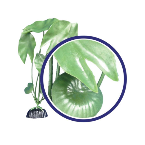 Weco Products Freshwater Series Tiger Lotus Aquarium Plant Green, 1ea/18 in