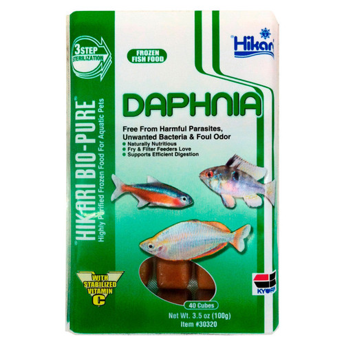 Hikari USA Daphnia Frozen Fish Food 1ea/3.5 oz, 40 ct