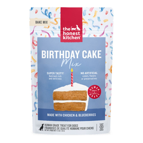 The Honest Kitchen Dog Birthday Cake Mix Made with Chicken & Blueberries 7.5oz. Pouch