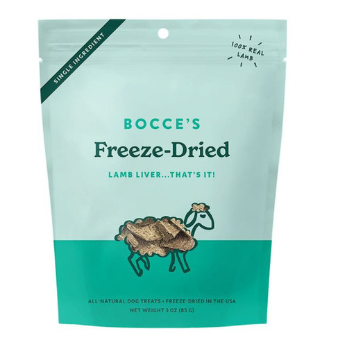 Bocce's Bakery Dog Freeze Dried Lamb Liver Treats 3oz