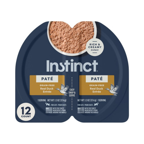 Instinct Pate Split Cup Duck Grain-free 2.64oz. (Case of 12)