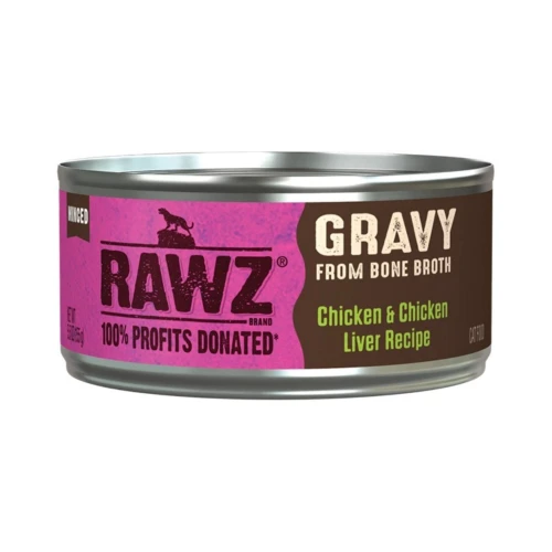 Rawz Cat Gravy Chicken Chicken Liver 5.5oz. (Case of 24)