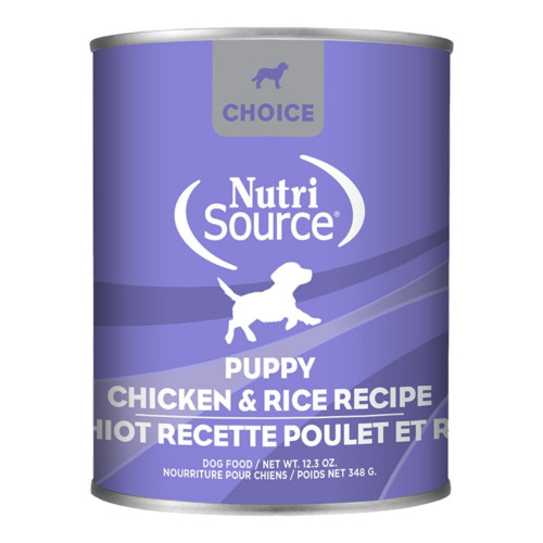 Nutrisource Dog Choice Puppy Chicken & Rice 12.3oz. (Case of 12)