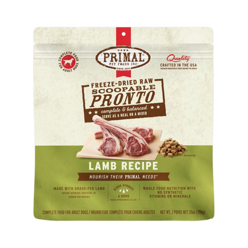 Primal Dog Freeze-Dried Pronto Lamb 25oz.