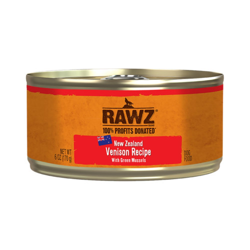 Rawz 94% Dog Venison Green Mussels Pate 6oz. (Case of 24)