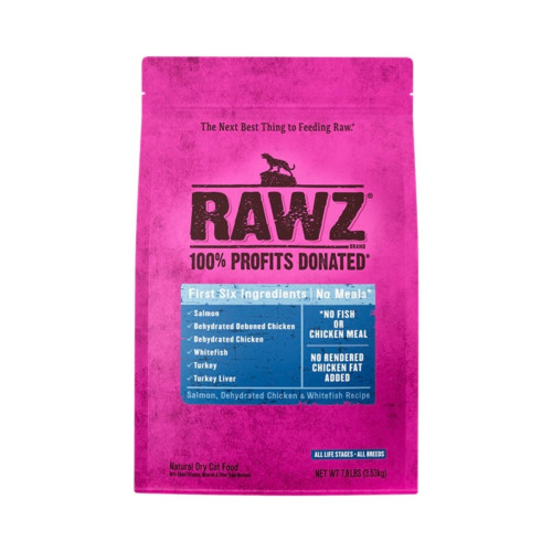 Rawz Cat Salmon Chicken Whitefish Meal Free 7.8Lb