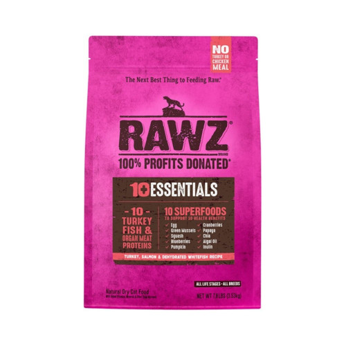 Rawz 10 Essentials Cat Turkey Salmon & Dehydrated Whitefish 7.8Lb