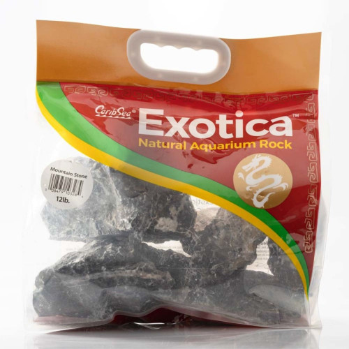 CaribSea Exotica Freshwater Rock Mountain Stone Black, Grey, 1ea/12 lb