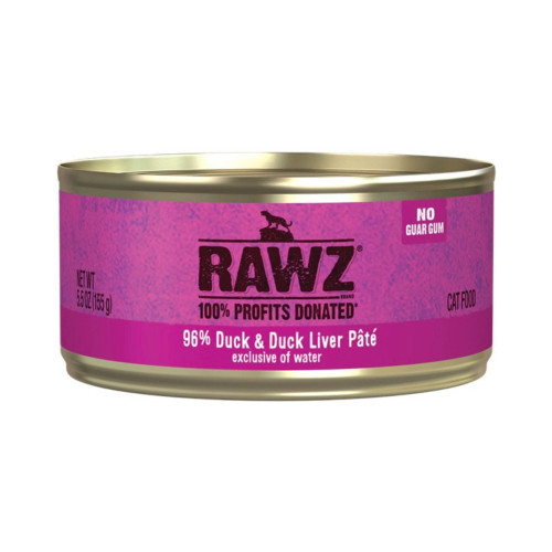 Rawz Cat 96% Duck Duck Liver Pate 5.5oz. (Case of 24)