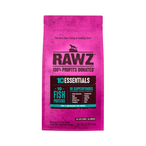 Rawz 10 Essentials Cat Fish & Dehydrated Fish 3.5Lb