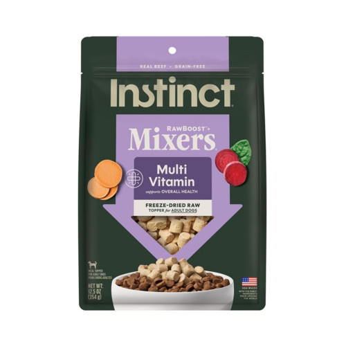 Instinct Raw Boost Mixers Dog Freeze-dried Multivitamin Beef Grain-free 12.5oz.