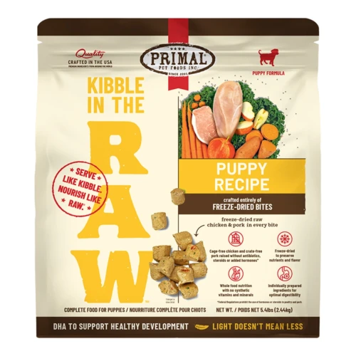 Primal Dog Kibble In The Raw Freeze-Dried Puppy 5.4Lbs
