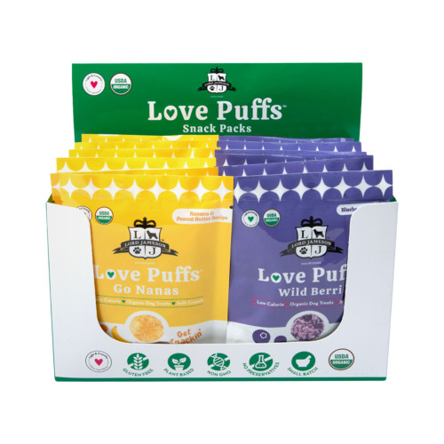 Lord Jameson Dog Love Puffs Tray Assorted  12 Pack