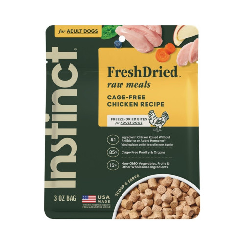 Instinct Dog Freshdried Raw Meals Freeze-dried Chicken Adult 3oz.