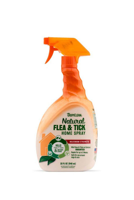 Tropiclean Natural Flea and Tick Home Spray 32 Fl Oz