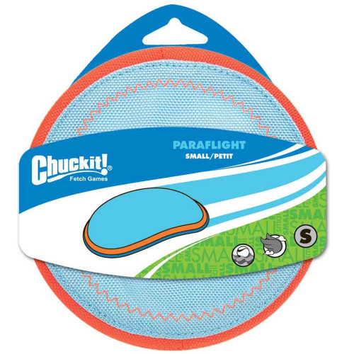 Chuckit! Paraflight Flyer Floatable Frisbee Dog Toy, Small Orange SMALL (6.5in) 0.8 X 6.5 X 6.5 inches