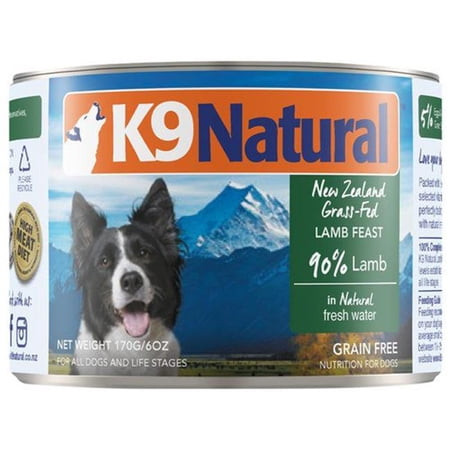 K9 Natural Canned Lamb Feast 6oz. (Case of 12)
